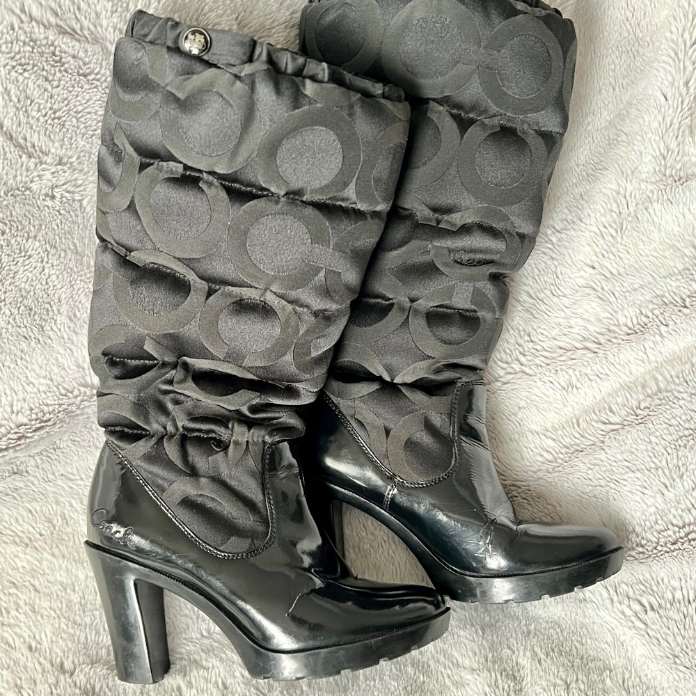Coach High Heeled Winter Boots
